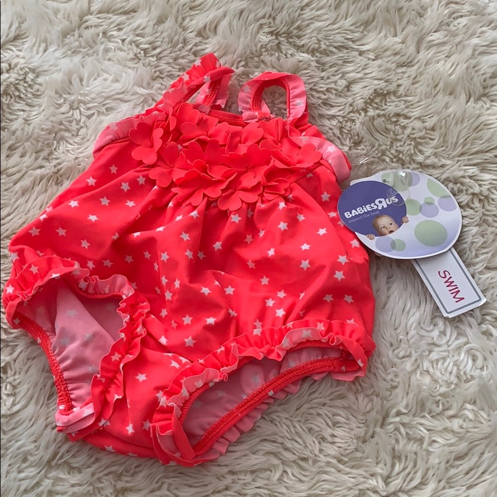 KOALA BABY Pink/Orange Swimsuit Size 3M NWT